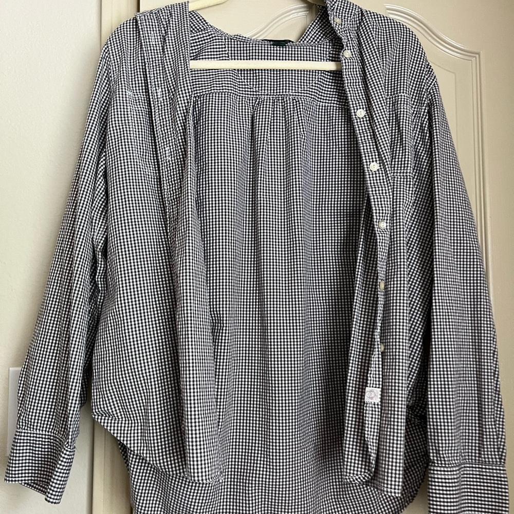 ralph lauren jeans flannel button up
